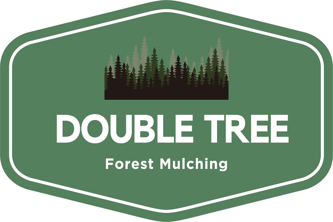 Double Tree Forest Mulching Logo